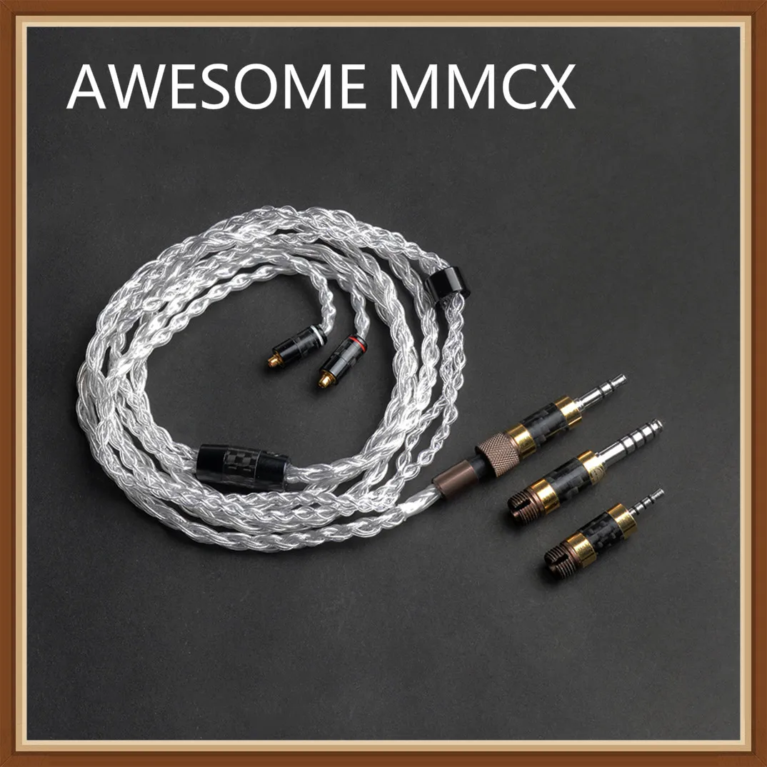 Okscc удивительный штекер MMCX кабель для обновления интерфейса 2 5 мм/4 4 мм Баланс