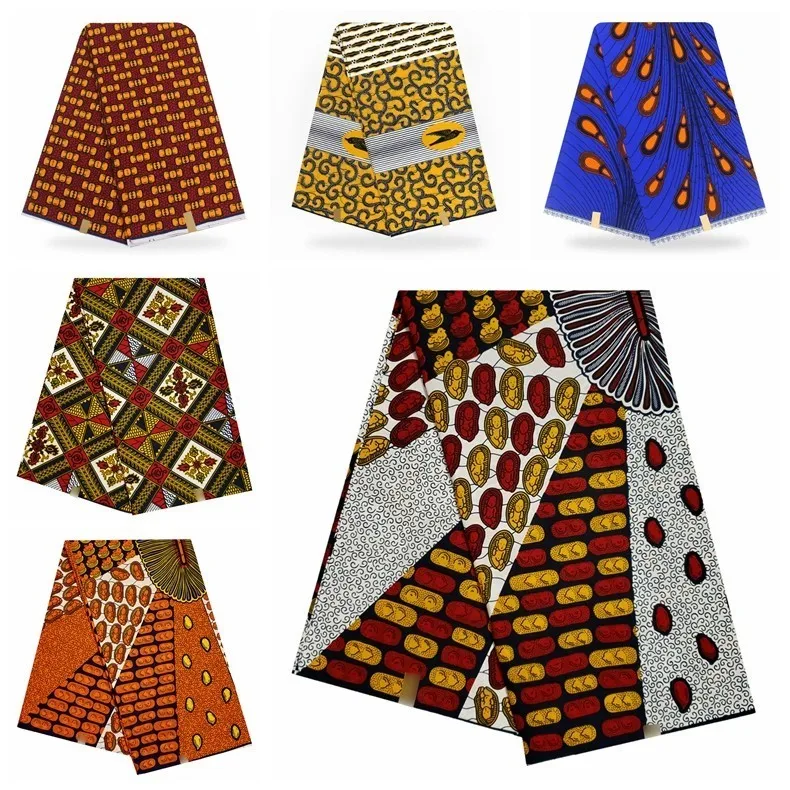 

2019 High Quality African prints fabric veritable dutch wax real tissus wax Nigerian 6yard 100% cotton ankara fabric horse