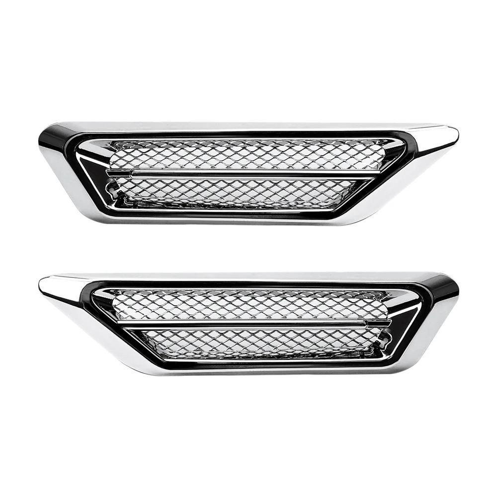 

2Pcs Car Styling for Audi A6 C6 A3 A4 B8 80 A7 Fake Shark Gill Side Air Vent Fender Cover Hole Intake Duct Flow Grille Sticker