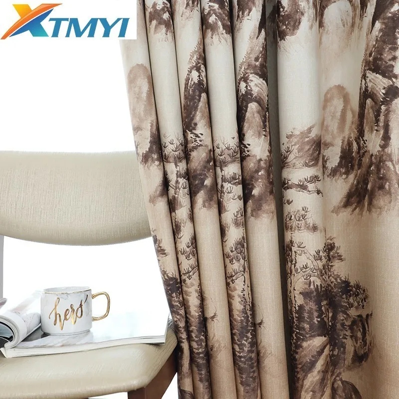 

Europe Embroidered Blackout Curtain Home Decor Window Curtain For living Room Bedroom Blackout Curtain Drapes