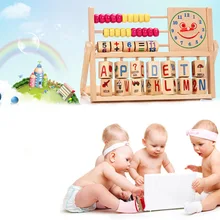 Children Baby Learning Developmental Versatile Flap Abacus Kids Wooden Toys YJS Dropship