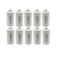 TBUOTZO 15PCS/lot Sub C SC 1.2V 3400mAh Ni-Cd Ni Cd Rechargeable Battery Batteries White color Free shipping free shipping 15pcs yx8018
