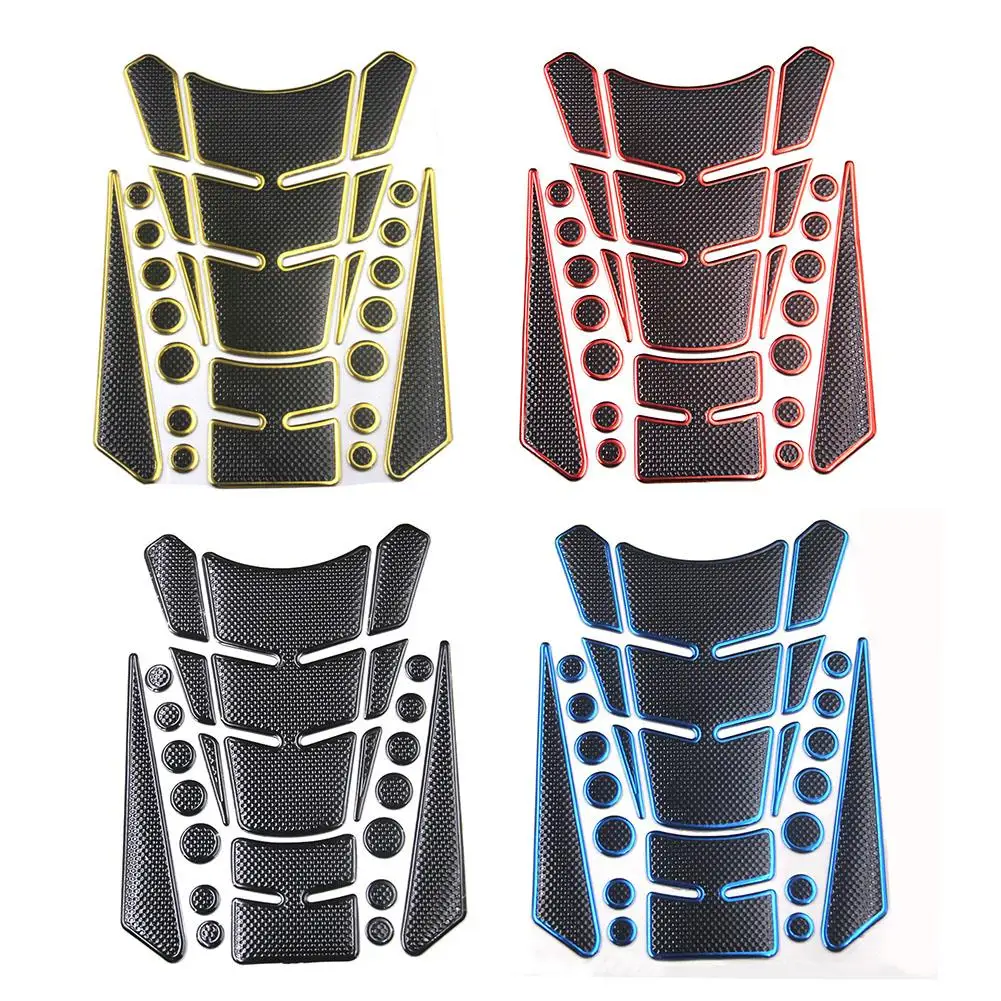 

3D Car Sticker Gas Fuel Oil Tank Protection Motor Applique Waterproof Soft Plastic Fish Personalized Decals for Motorcycles