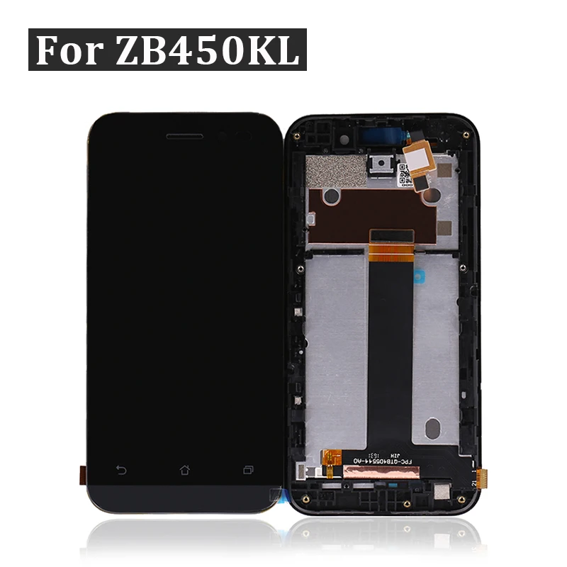 

10pcs/lot for ASUS ZenFone Go ZB450KL LCD X009D X009DB Display Screen Touch Digitizer Assembly with Frame Free Shipping DHL EMS