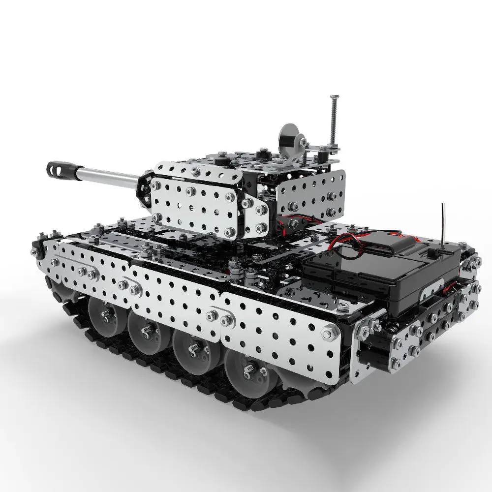 RC Battle Tank Car Building Blocks Educational Toys Stainless Steel Remote Control RC Toy Gift for Kids Boys 952pcs