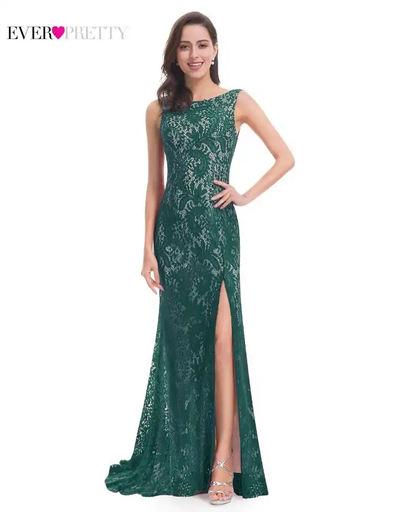 emerald green lace bridesmaid dresses