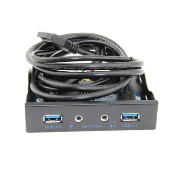 

2019 New Hot Selling Super-speed 3.5inch USB3.0 19PIN Hub HD Audio Output Mic Input Floppy Drive Front Panel