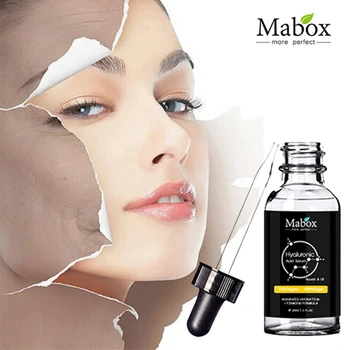 

Mabox Hyaluronic Acid Serum Vitamin C Serum Anti-aging Moisturizing Skin Care Firming Treatment Whitening Moisturizer