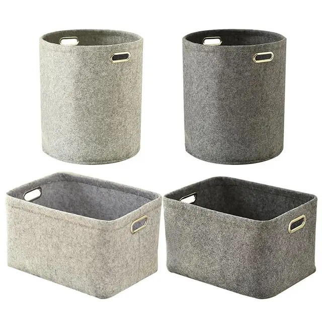 felt basket storage tall