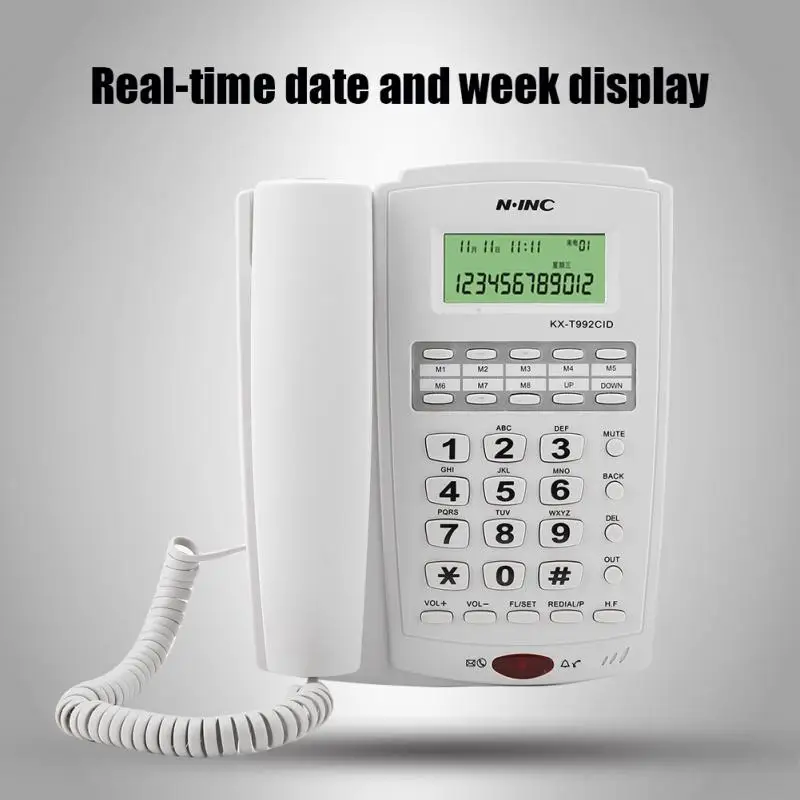 KX-T992 домашний отель проводной настольный настенный телефон офисный стационарный телефон белый