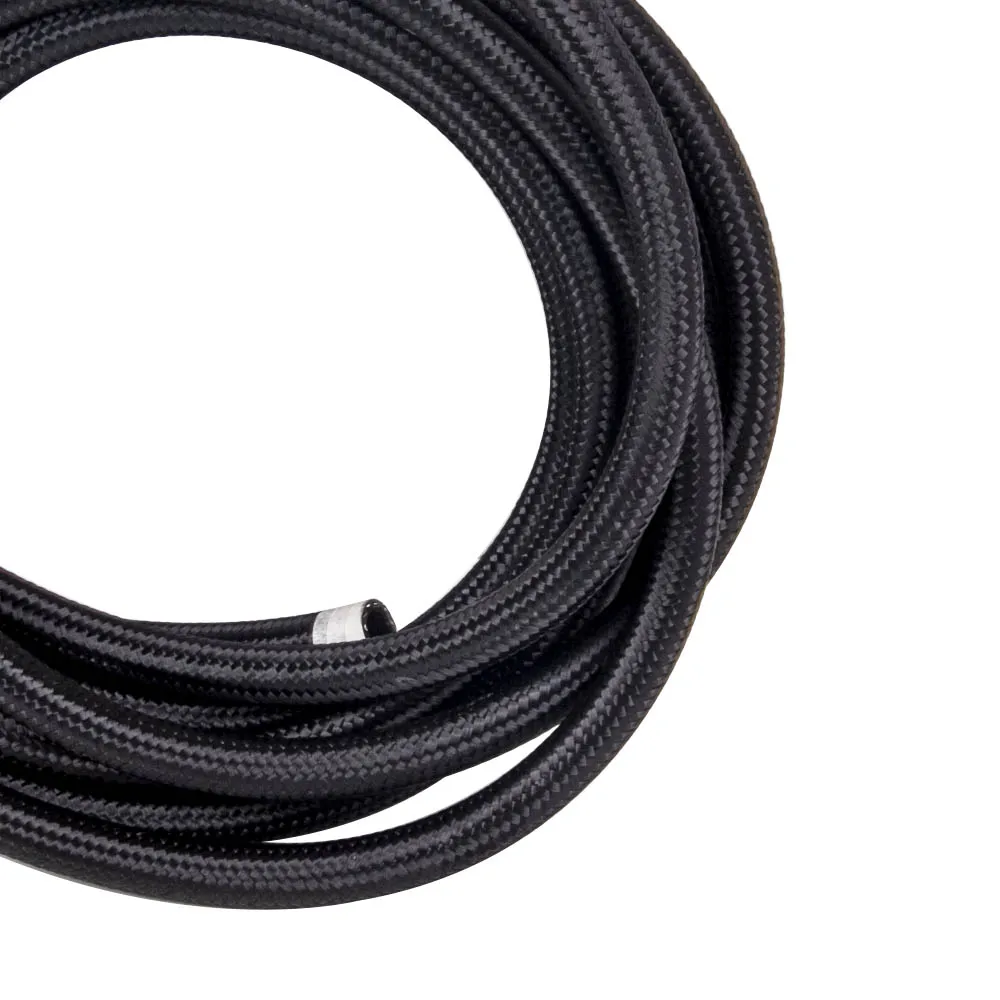 AN8 Nylon Stainless Steel Braided Fuel Hose End Fuel Adapter Kit Oil Line 16.4FT AN8 Nylon Stainless Steel Braided Fuel Hose End Fuel Adapter Kit Oil Line 16.4FT