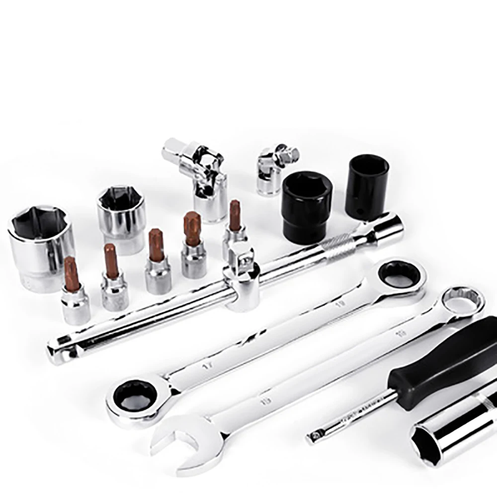 Car Repair Tool 46pcs/box Socket Set Ratchet Torque Wrench Combo Tools Sleeve Kit Bit Screwdriver Combination |