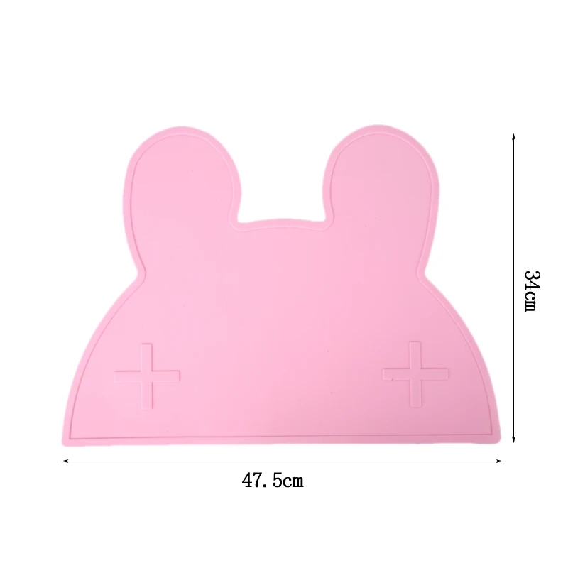  Rabbit Silicone Mats Pads Placemat Kids Table Napkins Coaster Dish Protector Stand Decoration Kitch