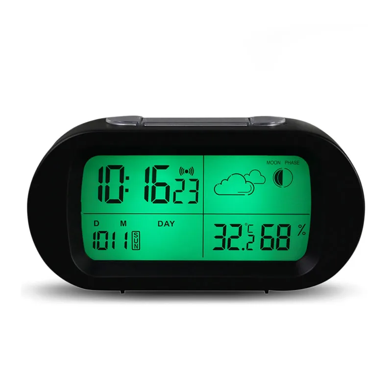 

HC-102 Digital Time Thermometer Date Weather Display Snooze Mode Alarm Clock with LCD Screen