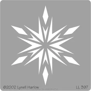 

Dreamweaver stencil embossing metal stencil LL 397 Crystal Snowflake