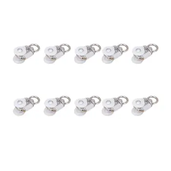 

20pcs Curtain Rollers Premium Durable Easy Installation Simple Curtain Wheels for Window Door Curtain Shower