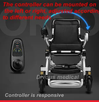 

Free shipping 2019 Hot sell protable power lithium battery foldable disable Elderly scooter electric wheelchair