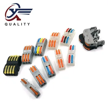 

PCT-2-2 LSA-1 PCT-111 PCT-201 Compact Wire Wiring Connector type Conductor Terminal Block With Lever 0.08-2.5mm2 SPL-2 3