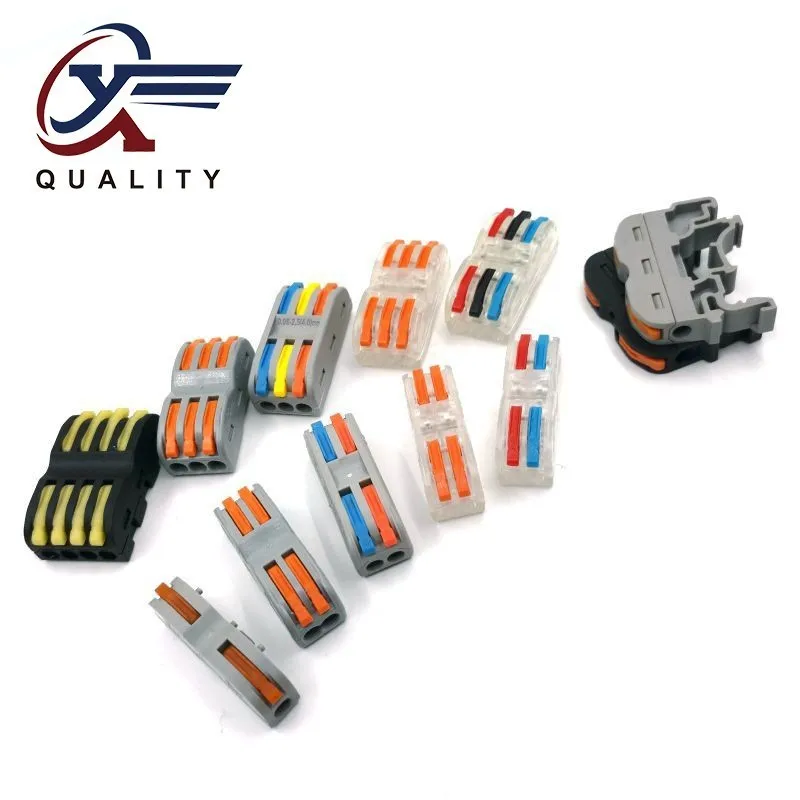 

WAGO Type PCT-2-2 LSA-1 PCT-111 PCT-201 Compact Wire Wiring Connector Conductor Terminal Block With Lever 0.08-2.5mm2 SPL-2 3