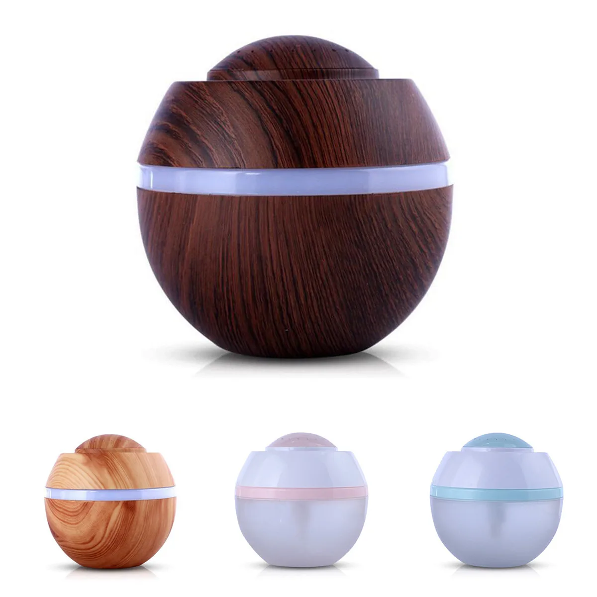 

500ML Mini USB for Aroma Essential Oil Diffuser Ultrasonic Cool Mist Air Purifier Change Humidifier LED light for Office Home