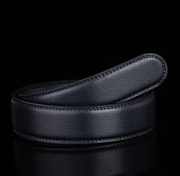 

Brand No Buckle 3.5cm Wide Genuine Leather Automatic Belt Body Strap Without Buckle Belts Men Good Quality Male Belts