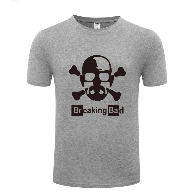 Break Bad Heisenberg Мужская футболка с черепом для мужчин новинка 2018 короткий рукав
