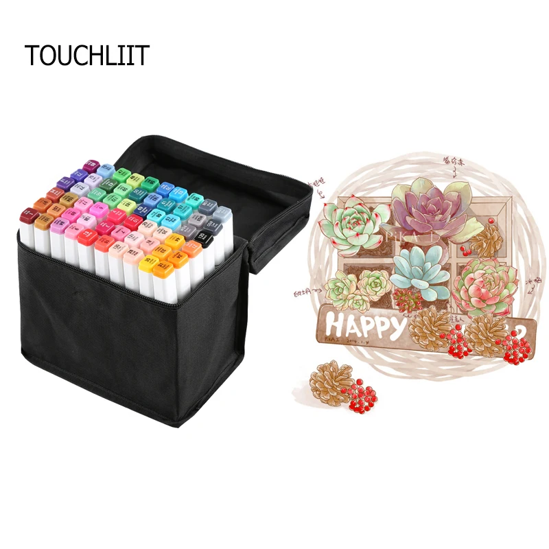 

Double Tip alcohol Based Marker Pen Artist Sketch Marker drawing lineers Animation alcohol markers Pen art supplies for artist