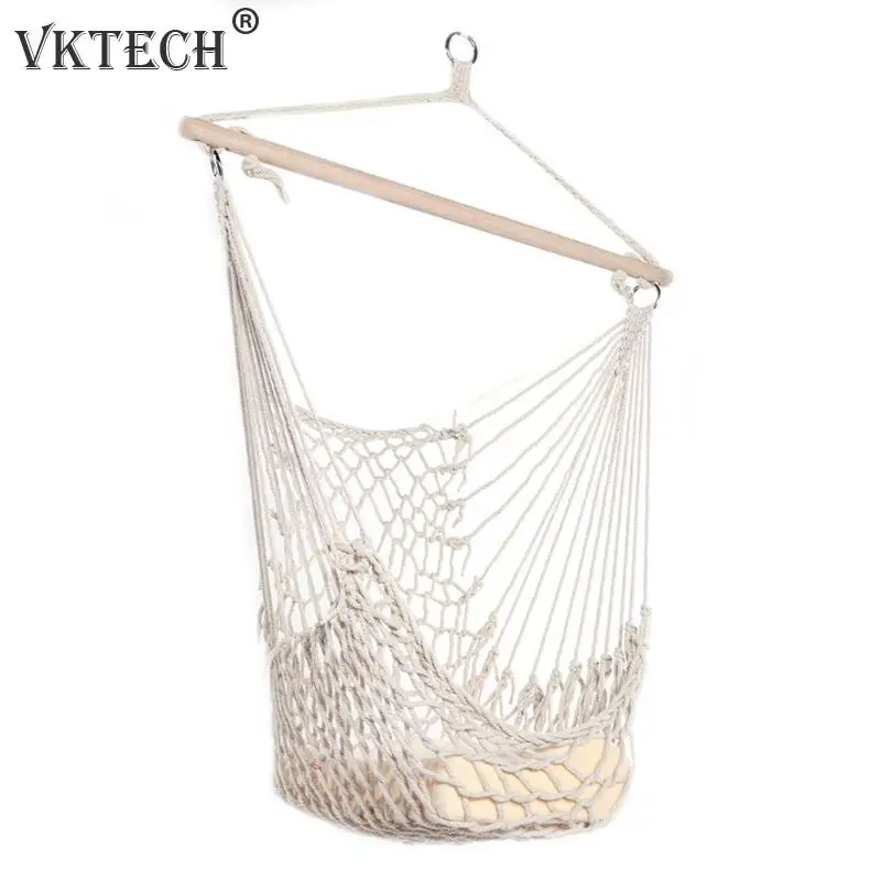 

Cotton Rope Hammock Net Swing Hanging Chairs Swing Chair Seat Garden Hammock Travel Camping Kids Adults Indoor Outdoor Cradles