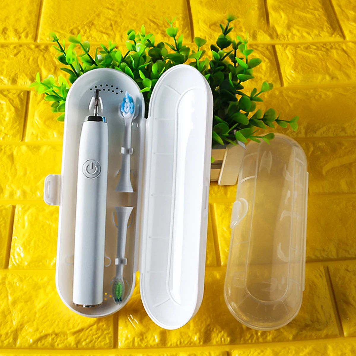

Universal Portable Toothbrush Holder Travel Portable Electric Toothbrush Storage Box Cover Case non-toxic Compact size
