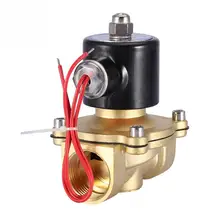 DN25 " двухсторонний латунный Электрический электромагнитный клапан обычно 220VAC двухсторонний электромагнитный клапан NC Электромагнитный клапан абсолютно