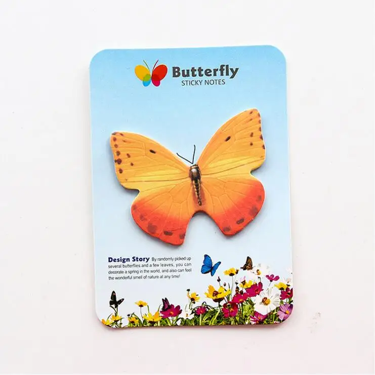 1 Pieces Ellen Brook Korean Cute Butterfly Sticky Notes Creative Stationery Post Notepad Filofax Memo Pad Office School Supplies