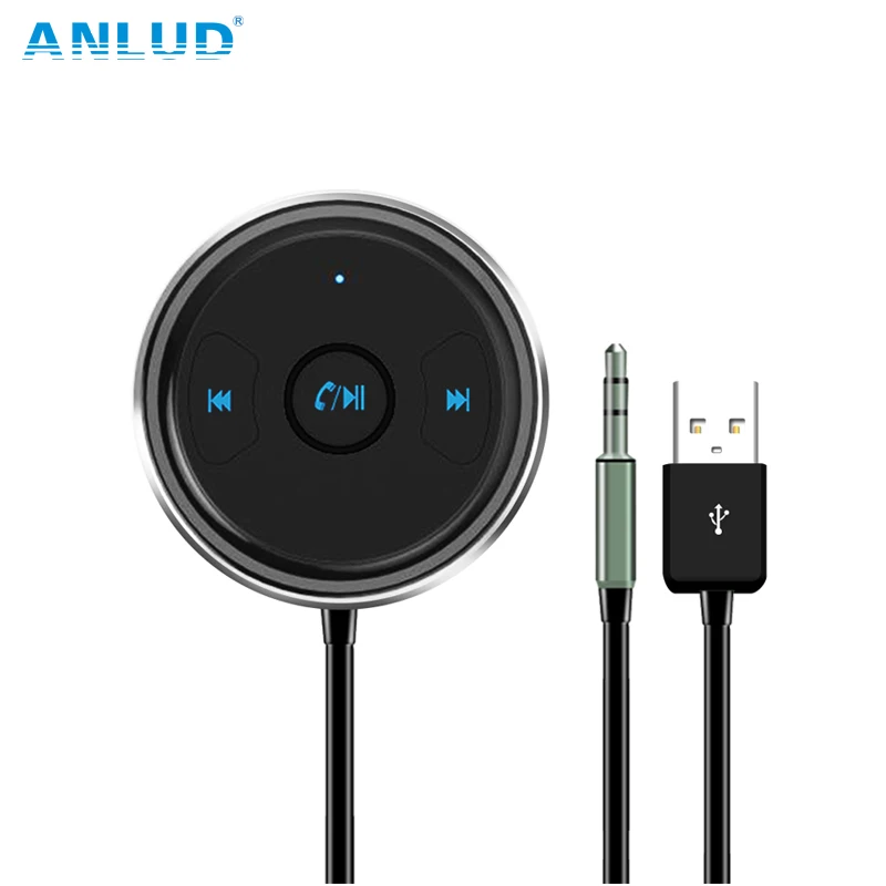 ANLUD Bluetooth Автомобильный приемник беспроводной аудио адаптер Handsfree USB AUX плеер