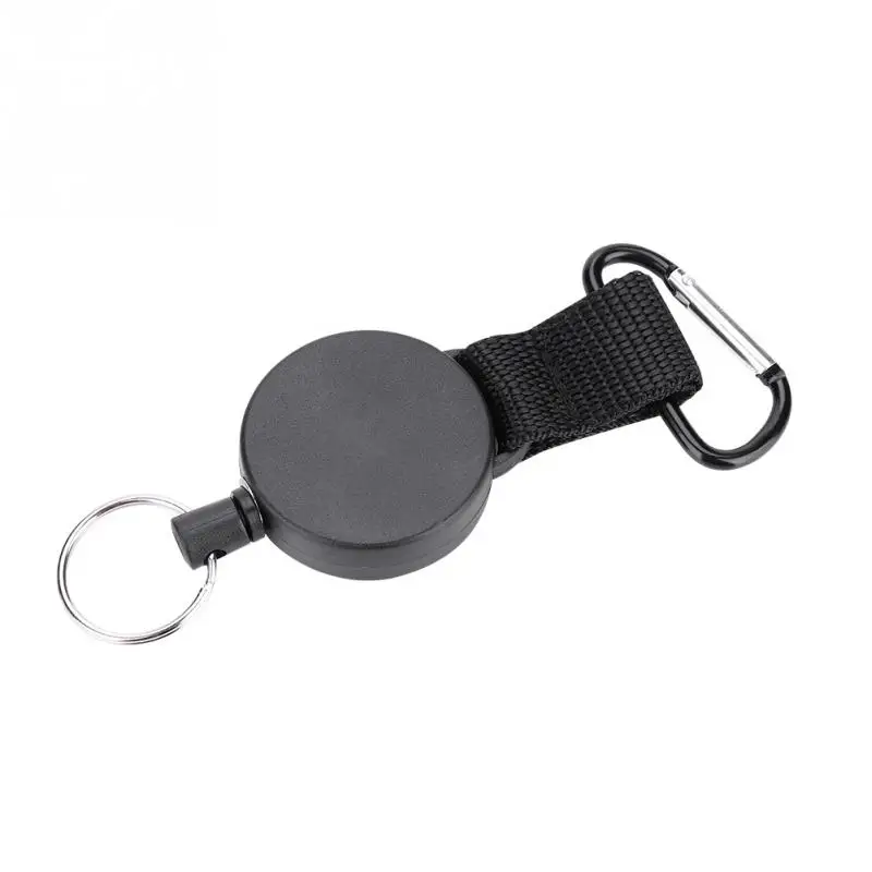 

Telescopic key Ring 60cm Stainless Steel Wire Rope Retractable Key Chain Stretching Anti-lost Anti-theft Keychain Buckle