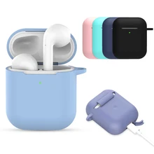 Силиконовый мягкий чехол для Airpods для Air Pods, противоударный защитный чехол для наушников, водонепроницаемый чехол для iphone 7 8, аксессуары для гарнитуры