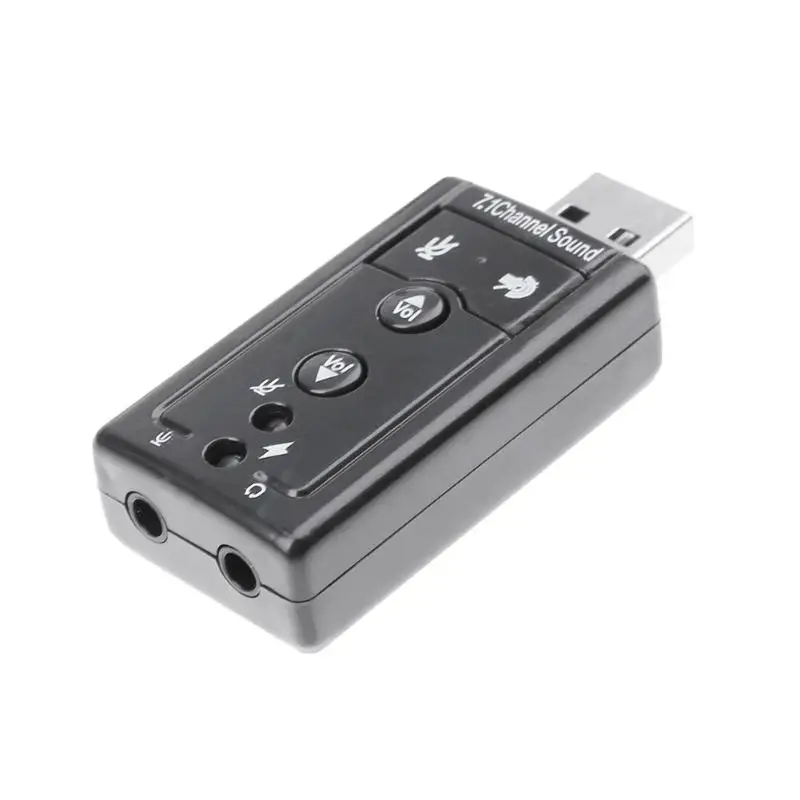 

USB Port Driver-Free Digital 7.1 Channel Sound Card Multi-channel Pure Digital Audio Output Audio Adapter for PC Plug And P
