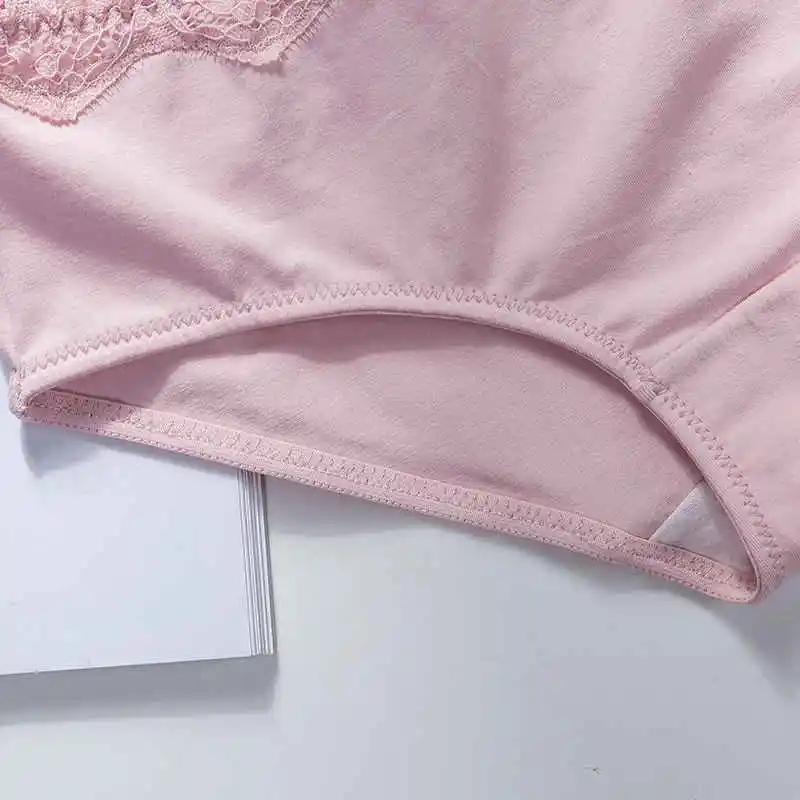 Cotton Underwear Briefs Sexy Women Lace Bow Panties Solid Breathable Lingerie Briefs Mid-waist Underwear Female Panties M L XL Cotton Underwear Briefs Sexy Women Lace Bow Panties Solid Breathable Lingerie Briefs Mid-waist Underwear Female Panties M L XL