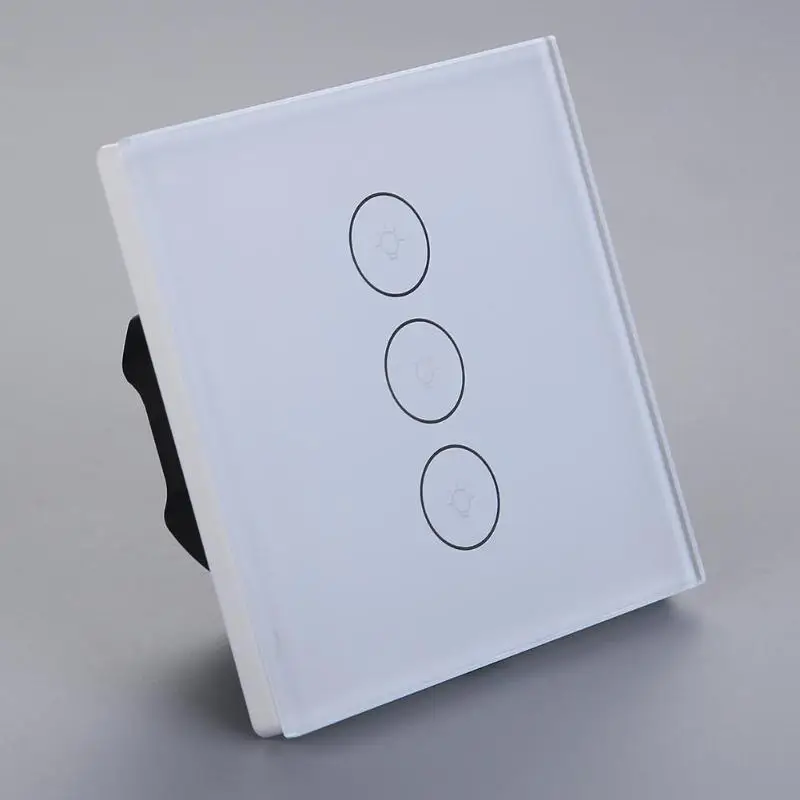 ALLOYSEED 100 240V 1/2/3 Smart WiFi светодиодный светильник переключателем мобильного телефона