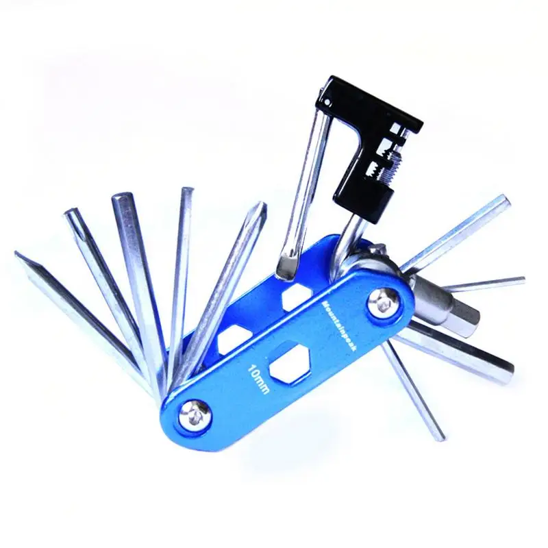 cheap Wholesale 14 in 1 Multifunction Bicycle Repair Tools Kit Spoke Cycling Screwdriver Tool MTB Mountain Cycling Bike Repair Tool