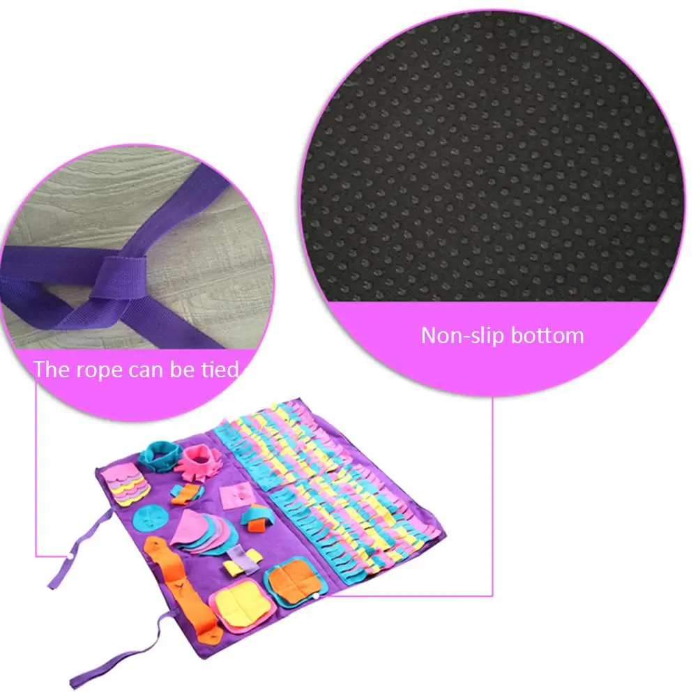Variety Of Pet Training Mats Detachable Stitching Non-slip Dog Nose Sniffing Feeding Mats Training Mats Nosework Blanket