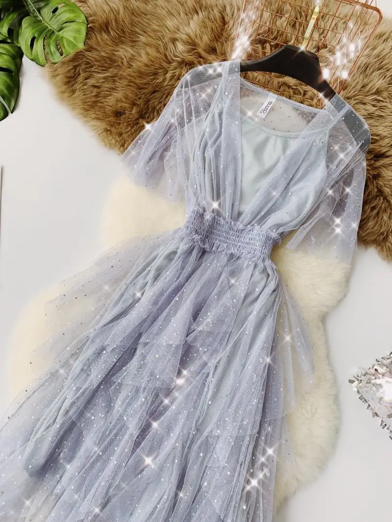 2019 новые женские платья с коротким рукавом милые кружевные длиной до колена