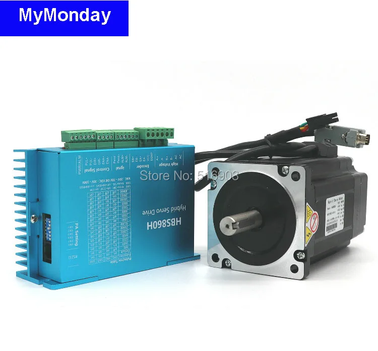 

Nema34 8.5Nm 86 Closed-loop Kit Stepper Motor Encoder Hybrid Servo Driver HBS860H With 1.5M lines