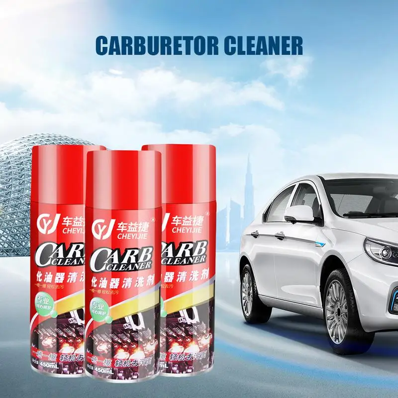 

450ML Carburetor Cleaner Car Throttle Cleaning Oil Pollution Carbon Cleaning Agent