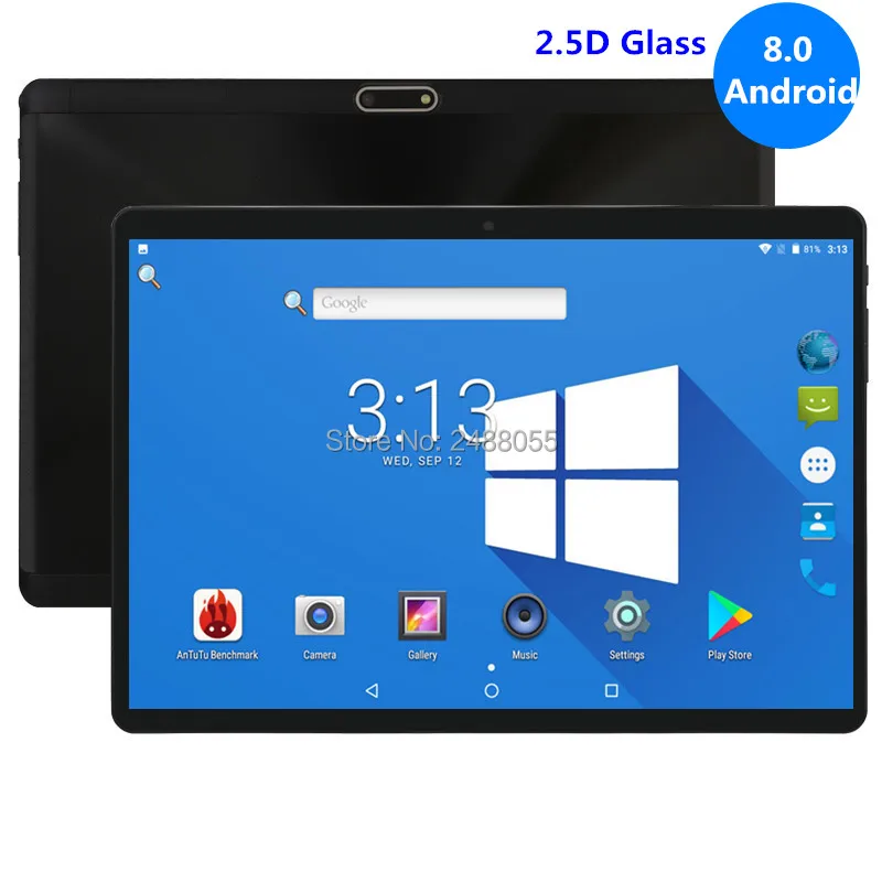 2.5D стеклянный экран, ОС Android 8,0, 10 дюймов, планшетный ПК, четыре ядра, 4 Гб ОЗУ, 32 Гб ПЗУ, 3G, 4G, FDD LTE, 1280*800, ips, планшеты, 10,1 подарок