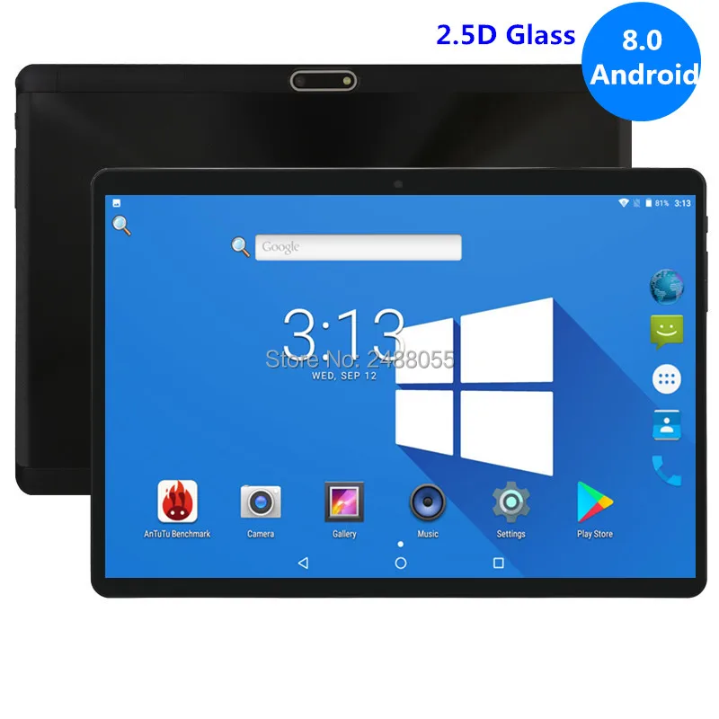 

2.5D Glass Screen Android 8.0 OS 10 inch tablet pc Octa Core 4GB RAM 32GB ROM 3G 4G FDD LTE 1280*800 IPS Tablets 10.1 Gift