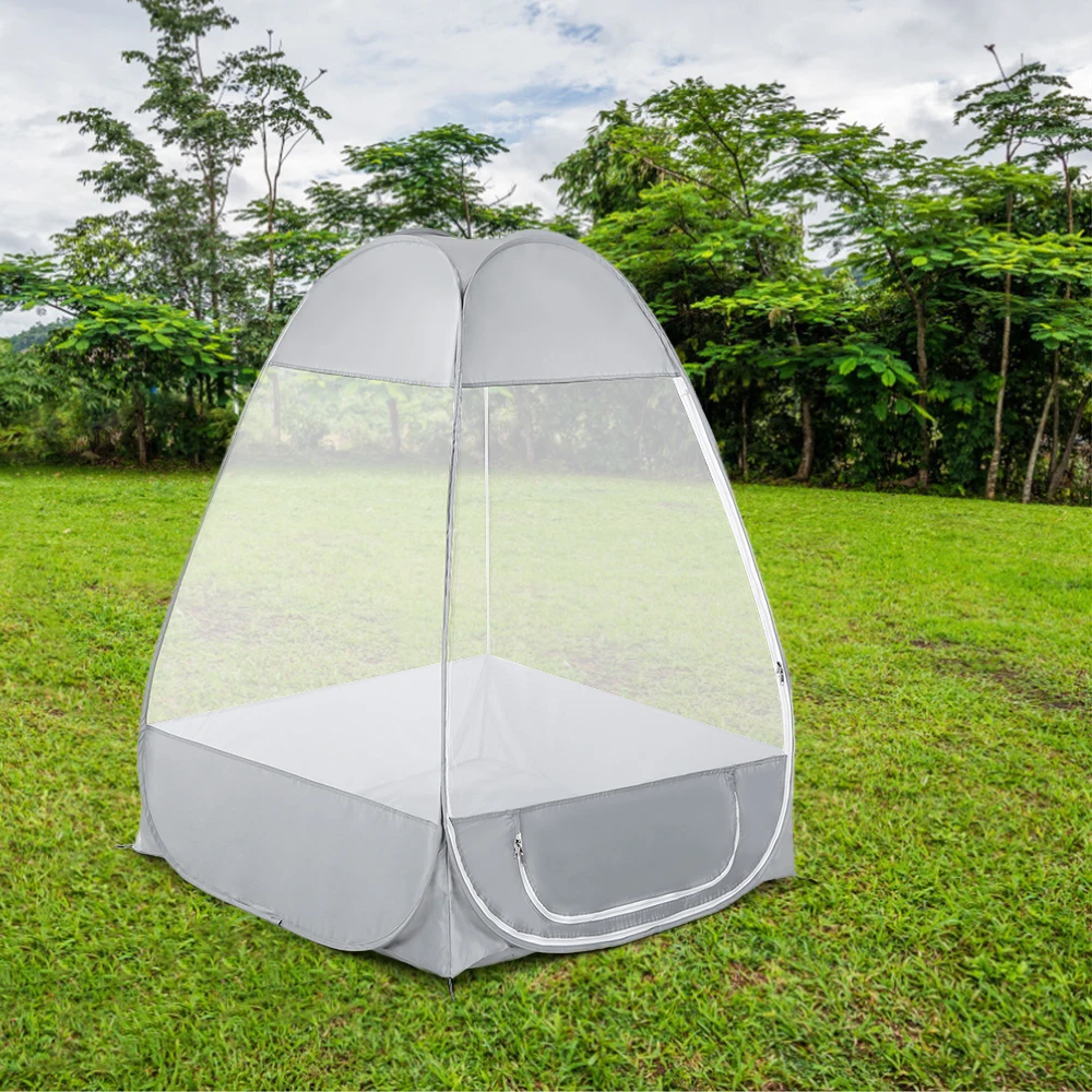 

Outdoor Camping Tent Mosquito Net Meditation Single Sit-in Free-standing Portable Folding Camping Tent Outdoor Hiking Traveling