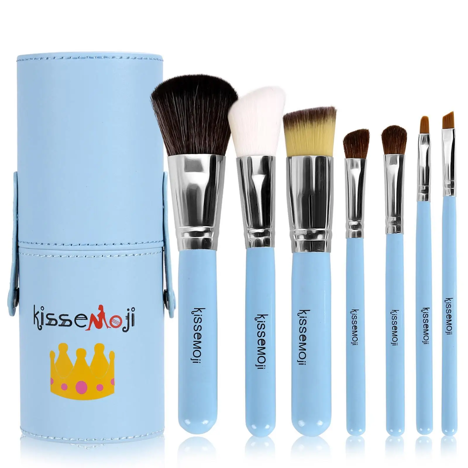 New Pro MakeUp Cosmetic Set Eyeshadow Foundation Wood 5Pcs Makeup Sets. Brush Blusher Tools 5 PCs Synthetic Hair | Красота и здоровье