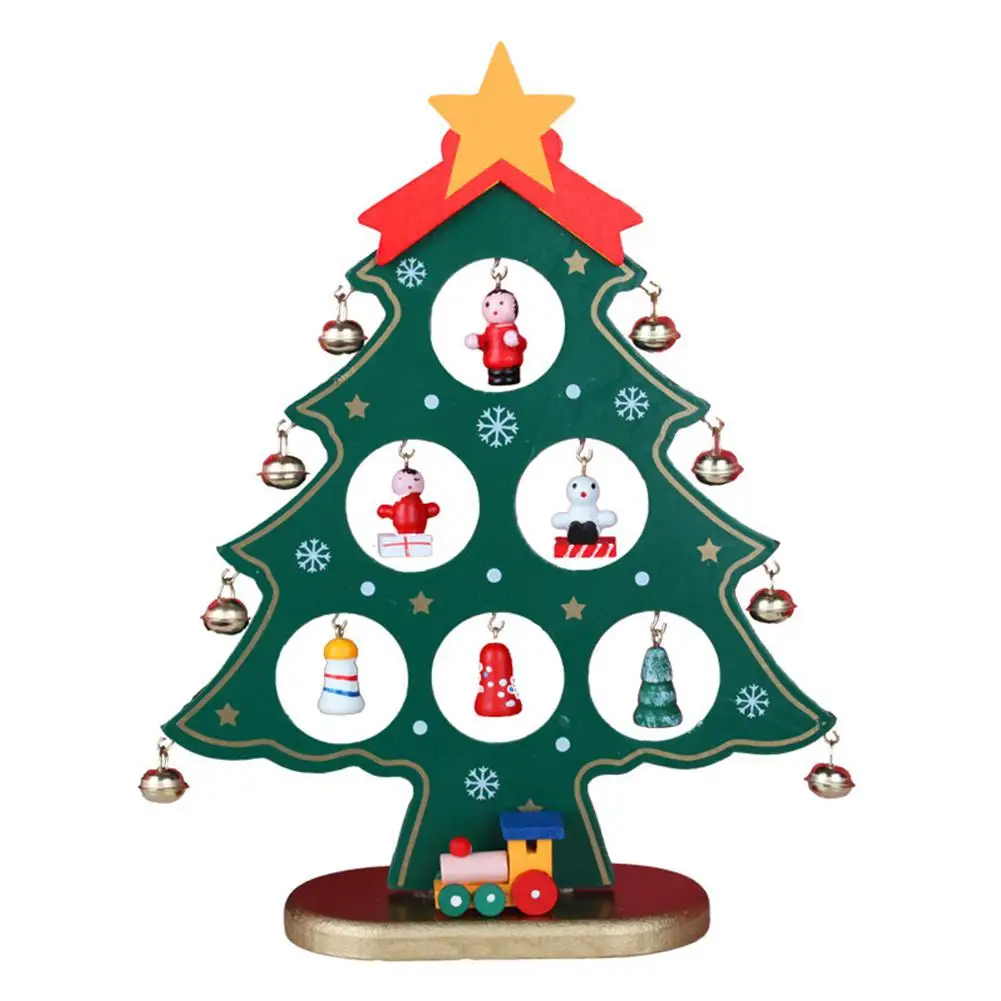 

AsyPets Christmas Ornament Wooden Christmas Tree Christmas Hanging Ornament Gift for Kids Home Xmas Table Decoration