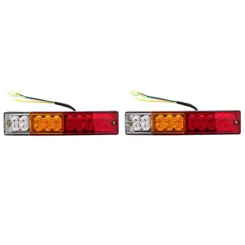 

20LED Tail Light Car Truck Trailer Stop Rear Reverse Turn Indicator Lamp Van Taillight IP65 Waterproof Car Truck Tail Light Lamp