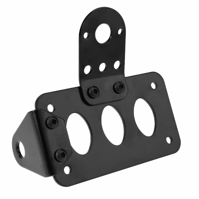 

Universal Motorcycle Side Mounted Tail Light Frame License Plate Bracket Retro Metal Motorcycle Accessories