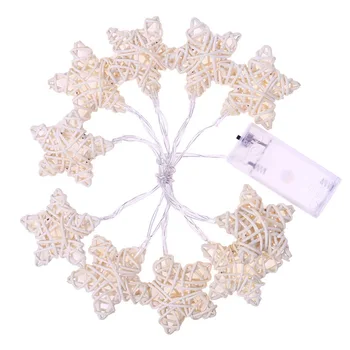 

BIFI-1.1M 10Led Star Rattan String Lights Led Fairy Lights Christmas Wedding Decoration Lights Battery Operate Lights